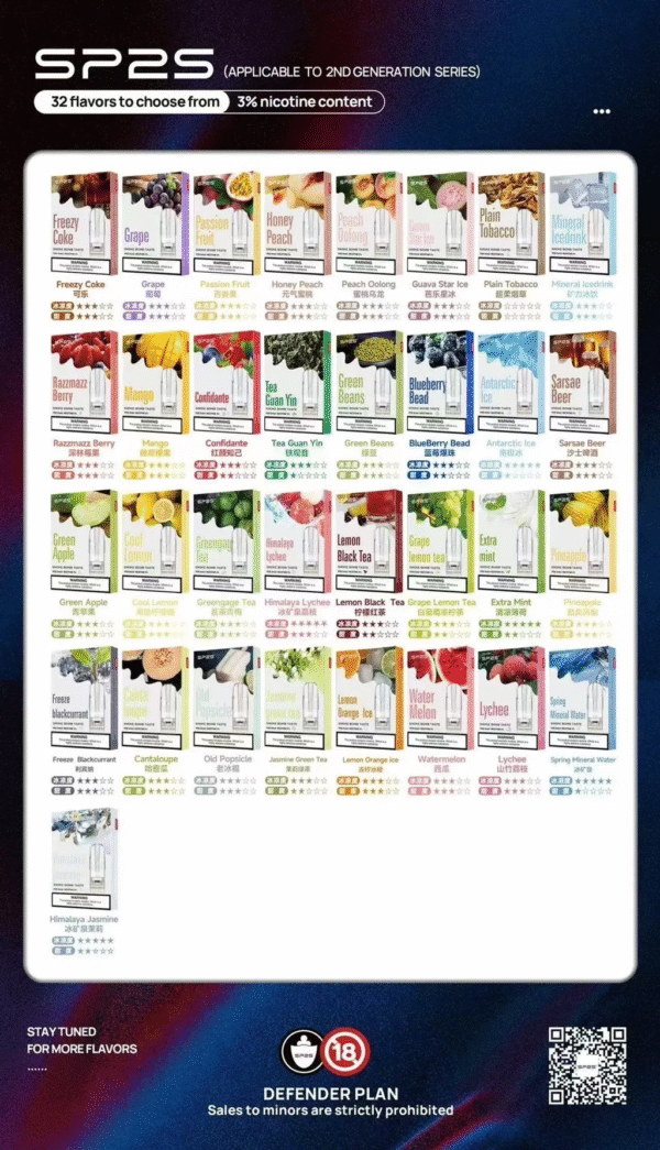 SP2S煙彈  一代通用 ✨3顆入 🔥SP2連續5年銷量冠軍  限時優惠活動【滿10送一請備注口味】6/30號截止